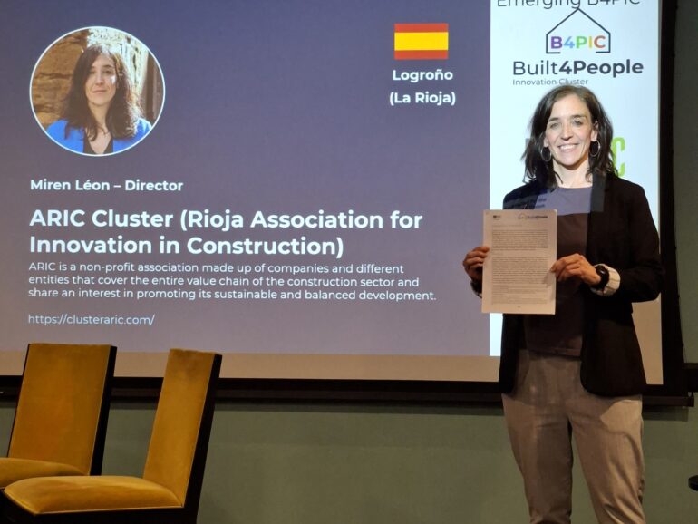 ARIC se incorpora a la red europea Built4People Innovation Clusters (B4PIC) como Clúster Emergente